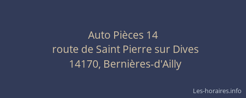 Auto Pi&egrave;ces 14