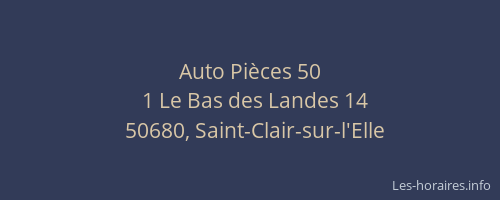 Auto Pi&egrave;ces 50
