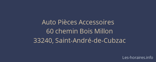 Auto Pi&egrave;ces Accessoires