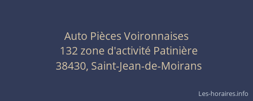 Auto Pi&egrave;ces Voironnaises