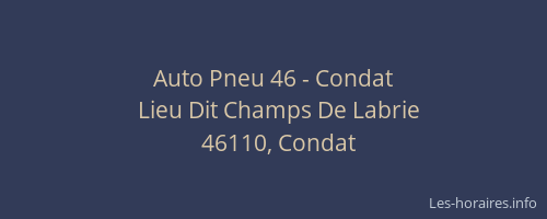 Auto Pneu 46 - Condat