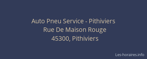 Auto Pneu Service - Pithiviers