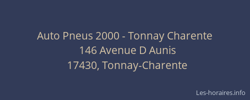 Auto Pneus 2000 - Tonnay Charente