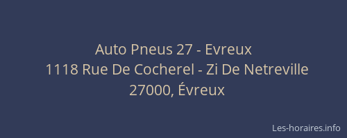 Auto Pneus 27 - Evreux