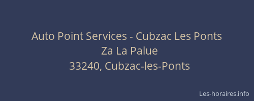 Auto Point Services - Cubzac Les Ponts