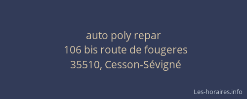 auto poly repar