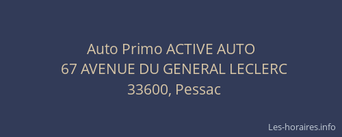 Auto Primo ACTIVE AUTO