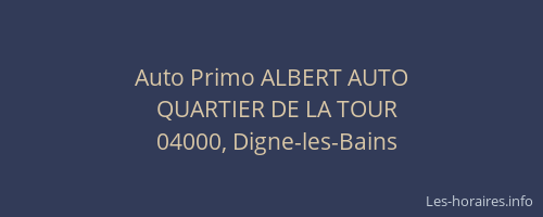 Auto Primo ALBERT AUTO