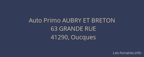 Auto Primo AUBRY ET BRETON