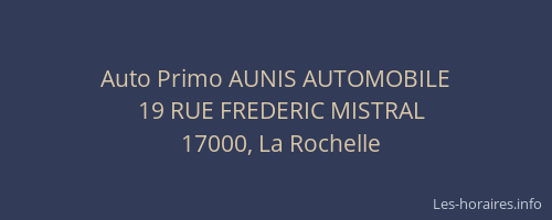 Auto Primo AUNIS AUTOMOBILE