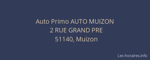 Auto Primo AUTO MUIZON