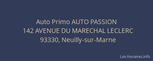 Auto Primo AUTO PASSION