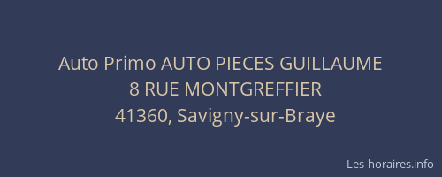 Auto Primo AUTO PIECES GUILLAUME