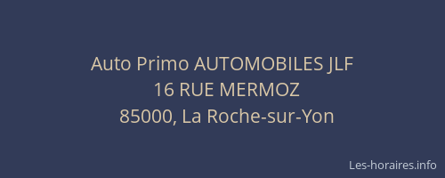 Auto Primo AUTOMOBILES JLF
