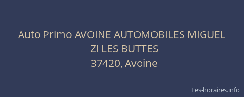 Auto Primo AVOINE AUTOMOBILES MIGUEL