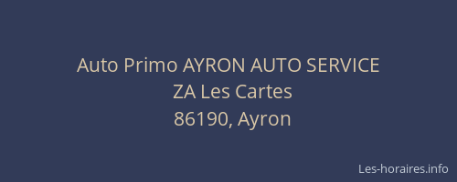 Auto Primo AYRON AUTO SERVICE