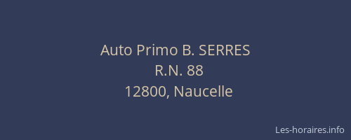 Auto Primo B. SERRES