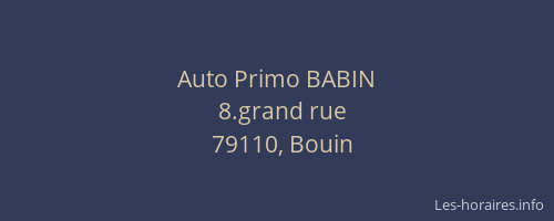 Auto Primo BABIN