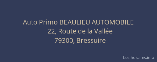 Auto Primo BEAULIEU AUTOMOBILE