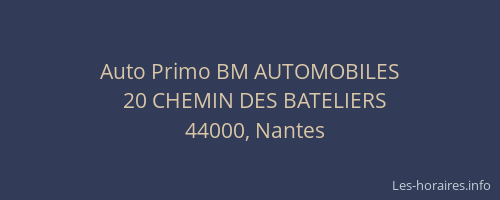 Auto Primo BM AUTOMOBILES