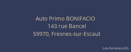 Auto Primo BONIFACIO