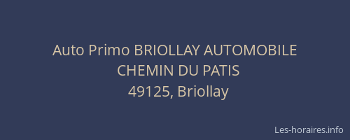 Auto Primo BRIOLLAY AUTOMOBILE