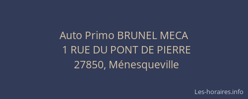 Auto Primo BRUNEL MECA