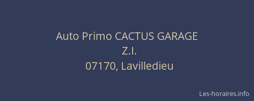 Auto Primo CACTUS GARAGE