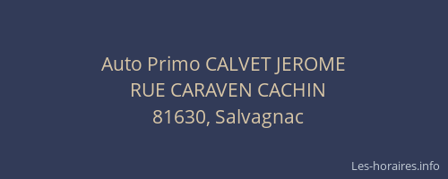 Auto Primo CALVET JEROME