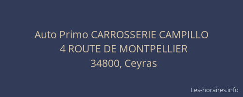 Auto Primo CARROSSERIE CAMPILLO