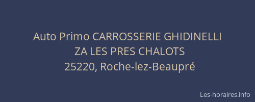 Auto Primo CARROSSERIE GHIDINELLI