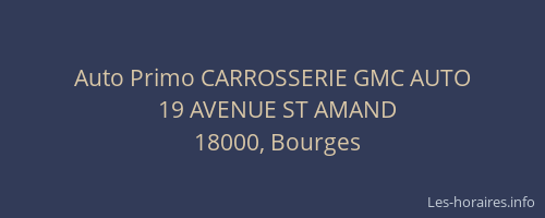 Auto Primo CARROSSERIE GMC AUTO