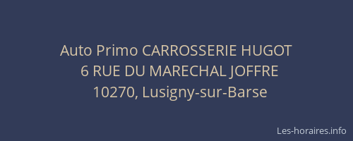 Auto Primo CARROSSERIE HUGOT