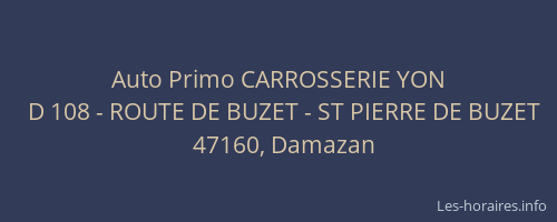 Auto Primo CARROSSERIE YON