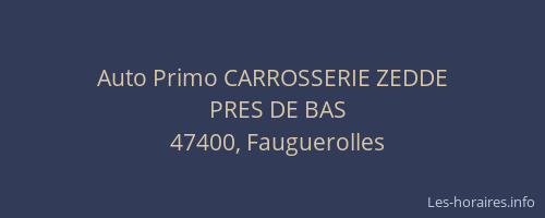 Auto Primo CARROSSERIE ZEDDE