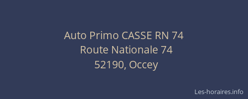 Auto Primo CASSE RN 74
