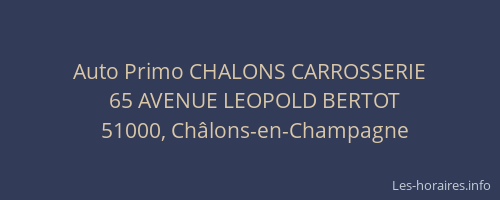 Auto Primo CHALONS CARROSSERIE