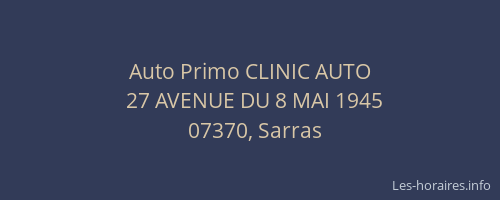 Auto Primo CLINIC AUTO