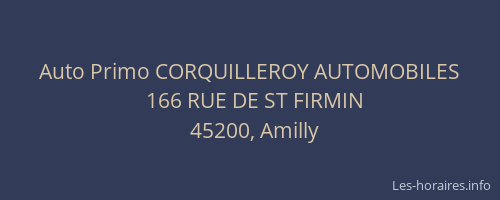 Auto Primo CORQUILLEROY AUTOMOBILES