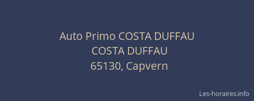 Auto Primo COSTA DUFFAU
