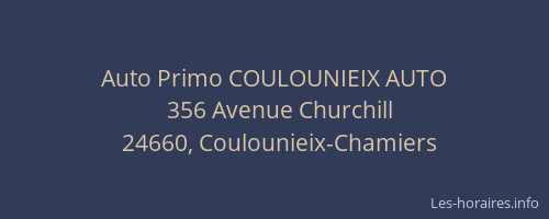 Auto Primo COULOUNIEIX AUTO