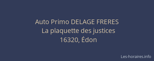 Auto Primo DELAGE FRERES