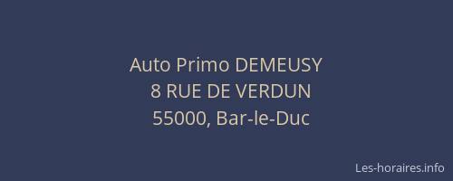Auto Primo DEMEUSY