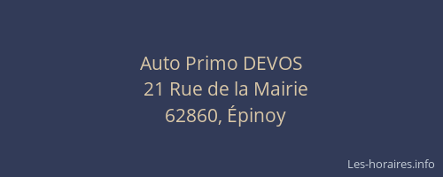 Auto Primo DEVOS