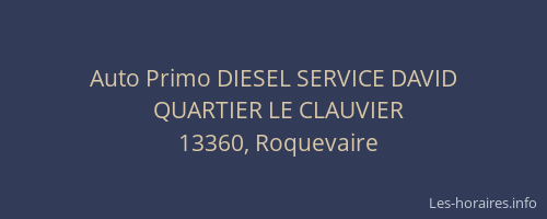 Auto Primo DIESEL SERVICE DAVID