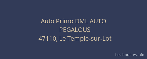 Auto Primo DML AUTO