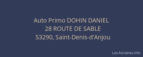 Auto Primo DOHIN DANIEL
