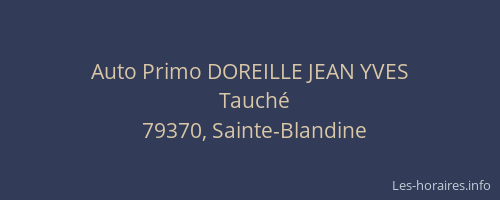 Auto Primo DOREILLE JEAN YVES