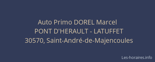 Auto Primo DOREL Marcel