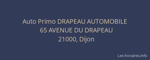 Auto Primo DRAPEAU AUTOMOBILE